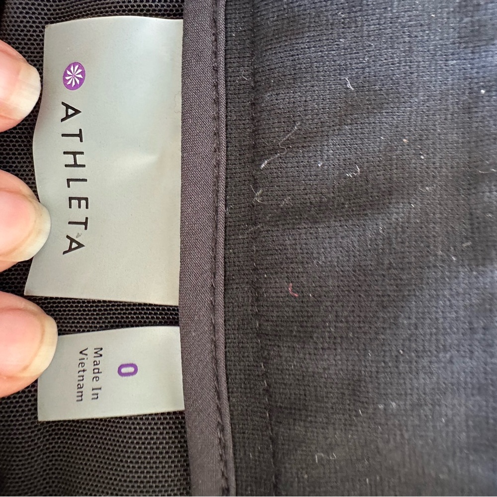 Athleta Black Performance Leggings - Picture 2 of 3